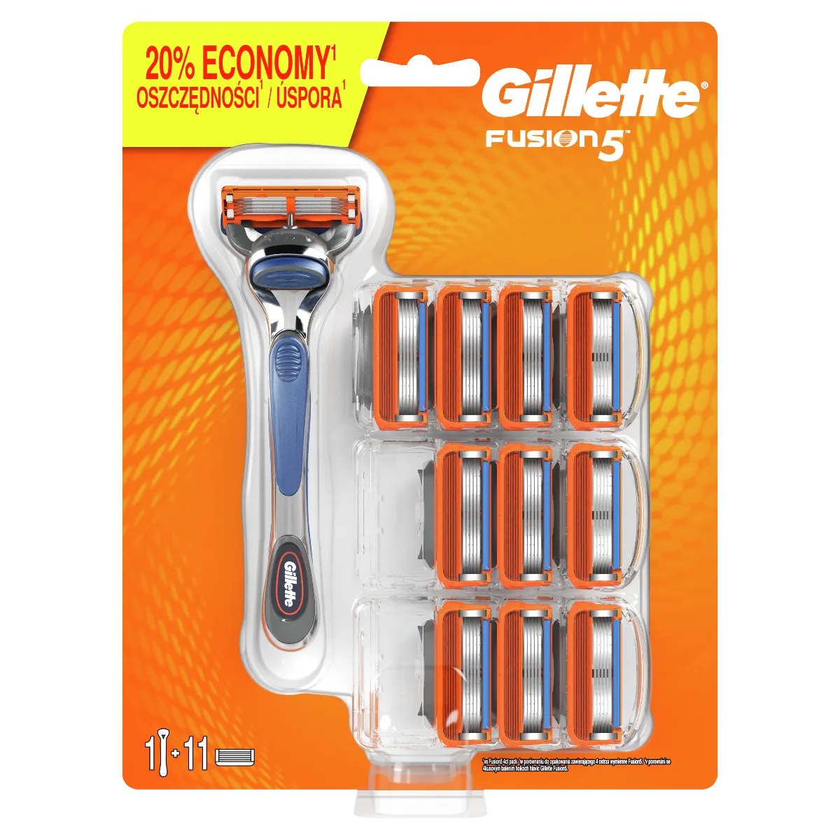Gillette Fusion Special Pack Strojcek + 11nh 1×1 ks