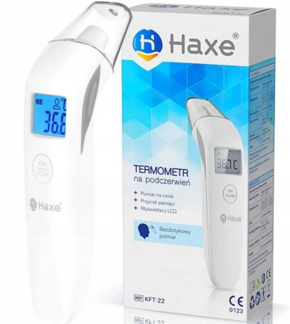 Haxe Bezdotykový teplomer do ucha aj na čelo KFT-22
