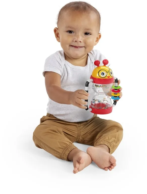 BABY EINSTEIN Hrkálka s aktivitami Cal’s Sensory Shake-up™3m+ 1×1 ks, hrkálka pre deti