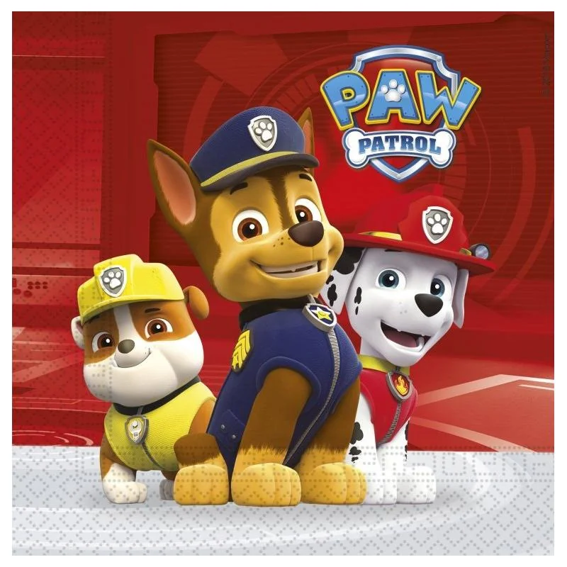 Servítky Paw Patrol 33x33cm 20ks
