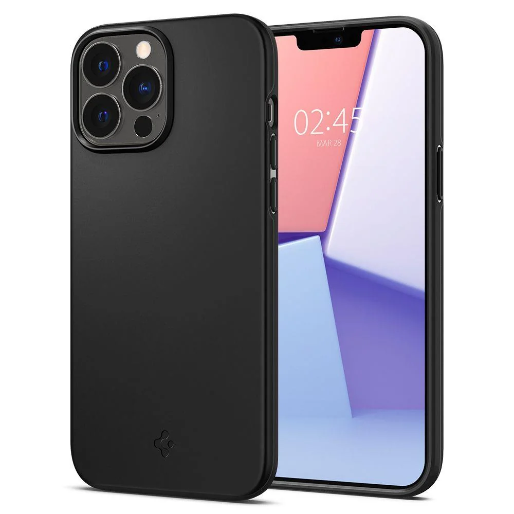 Spigen Thin Fit silikónový kryt na iPhone 13, čierny
