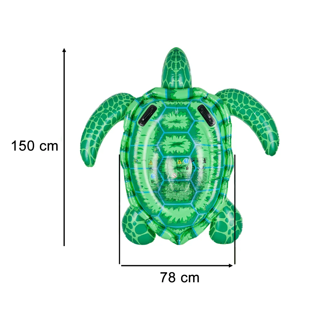 Nafukovací matrac na plávanie, pontón pre deti s rúčkami, korytnačka, 150 cm 3+ INTEX