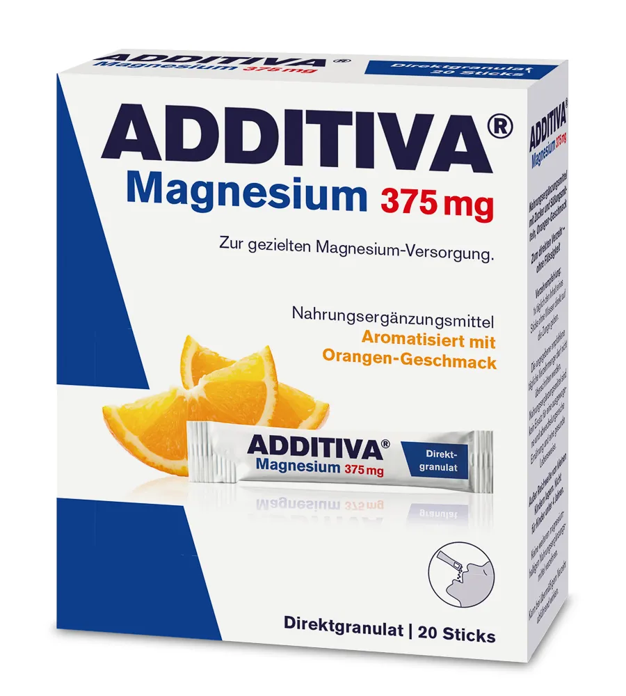 Additiva Magnezium 375 mg, Direct pomaranč