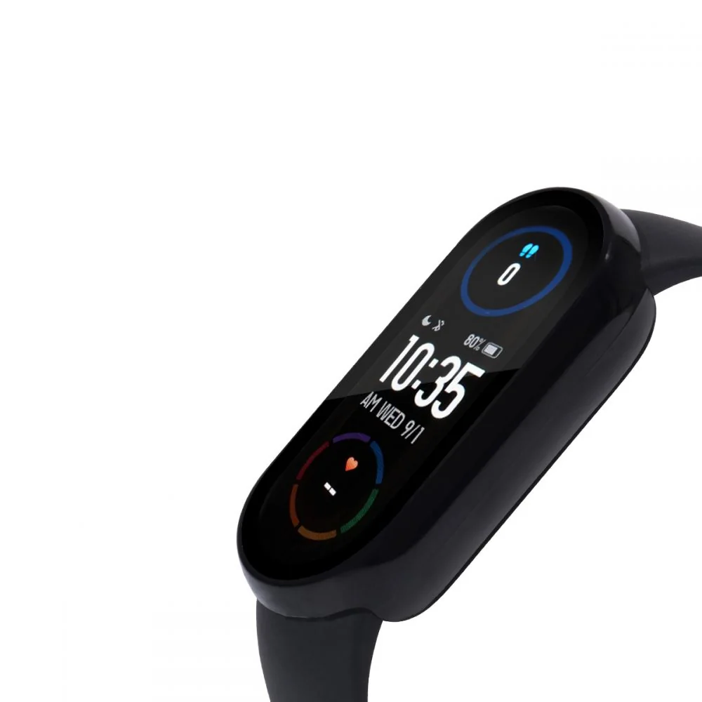 Tech-Protect Defense 360 puzdro s ochranným sklom na Xiaomi Mi Band 3 / 4 / 5 / 6, čierne / 4 / 5 / 6, čierne