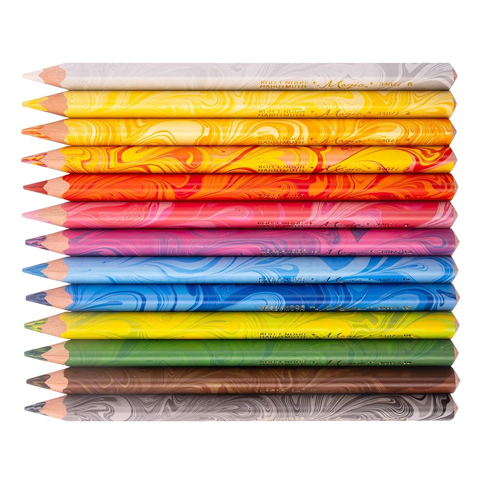 Trojhranné pastelky Magic 3408/12+1 Súprava 12+1 ks