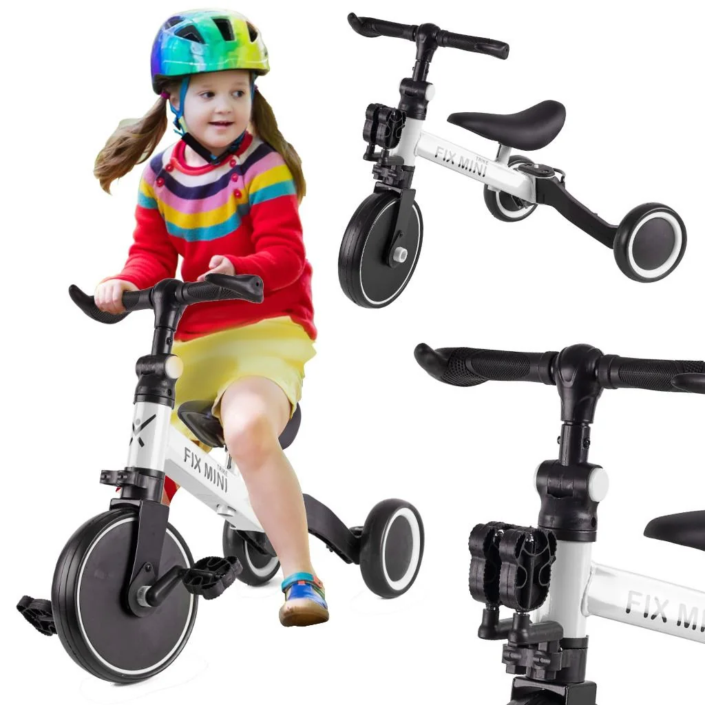 Odrážadlo trojkolieskové TRIKE FIX MINI 3v1 biele