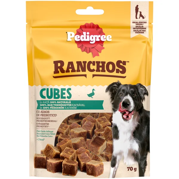 Pedigree pochúťka Ranchos Cubes kačacie 70g 70 g