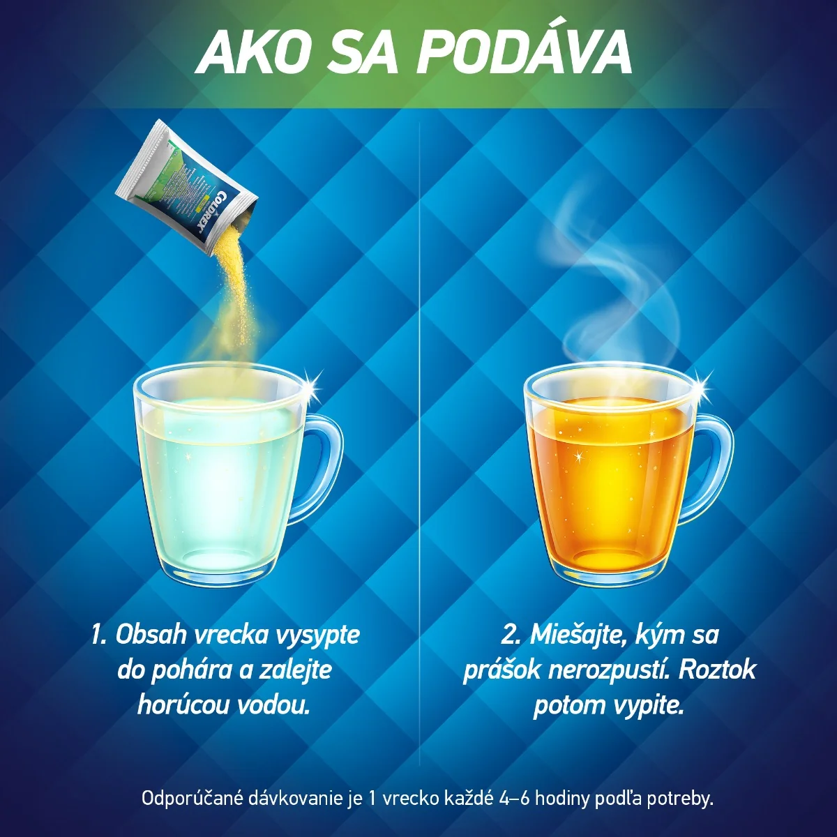 COLDREX Horúci nápoj Citrón, 10 vreciek 1×10 ks, liek proti chrípke a prechladnutiu