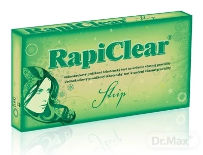 RapiClear Tehotenský test Strip 1×1 ks, výsledok do 3 minút