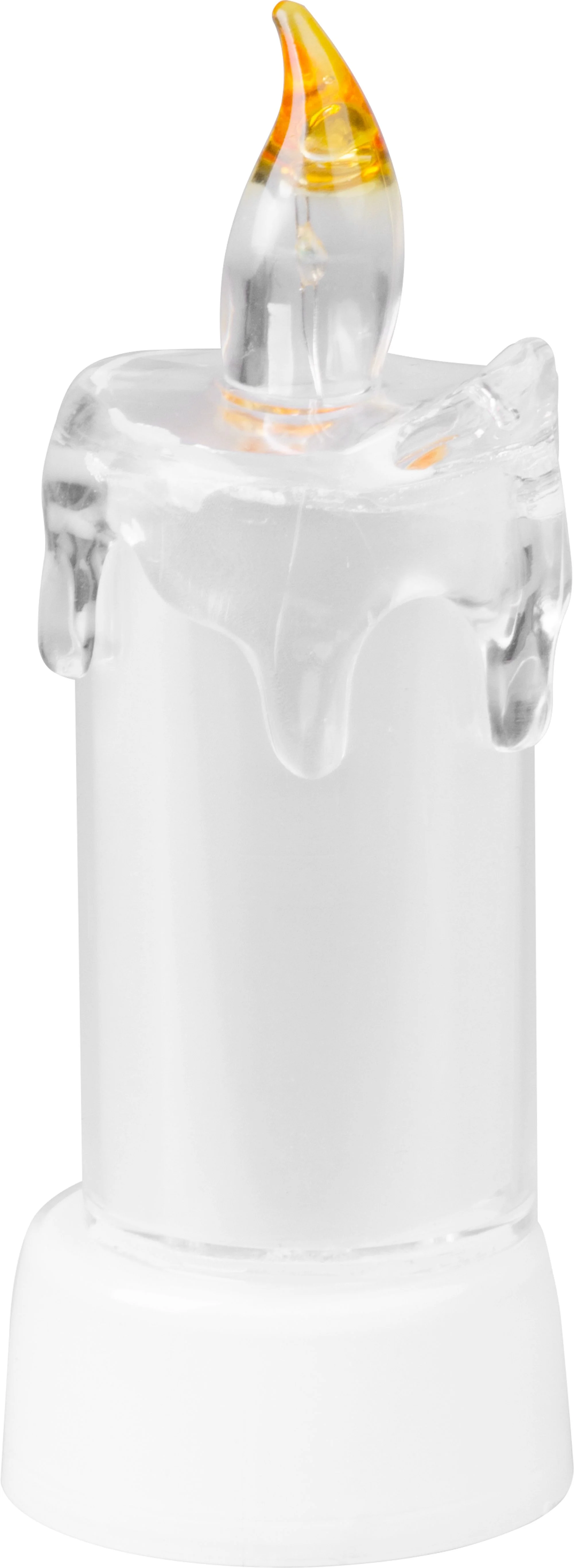 MagicHome vianočná LED sviečka, balenie 12 ks 3 LED teplá biela, interiér, 5x13,5 cm, sellbox