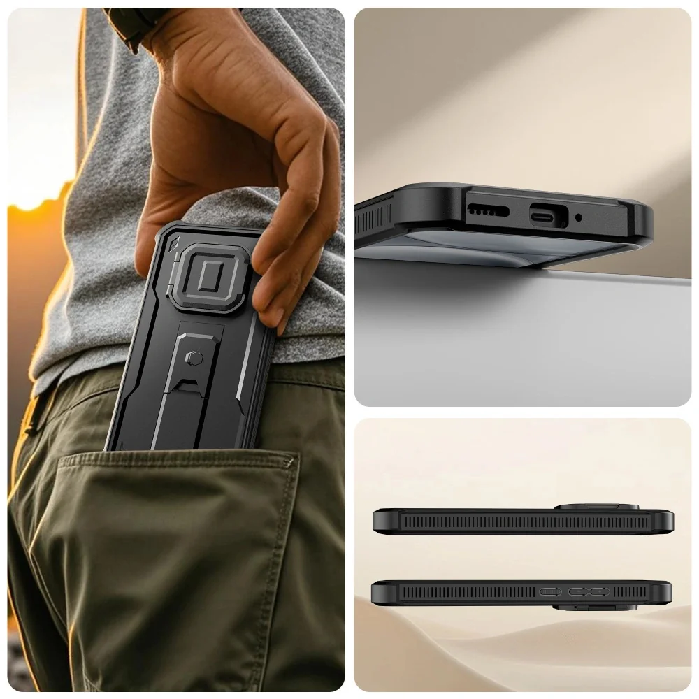 Tech-Protect Kevlar Cam kryt na Xiaomi Redmi Note 15 Pro 5G, čierny