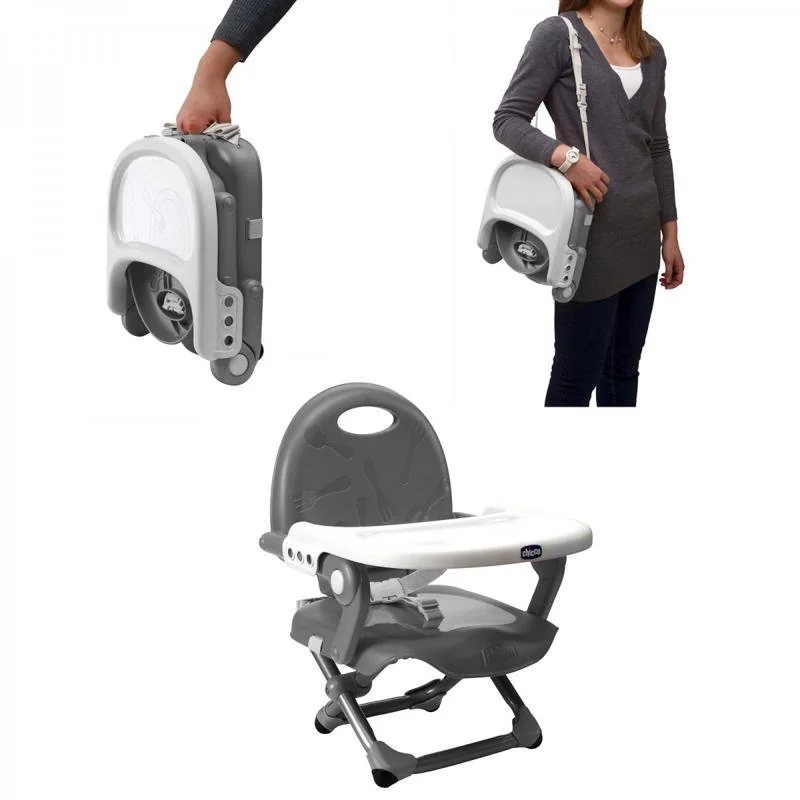 Podsedák prenosný Pocket Snack na stoličku - Dark Grey 