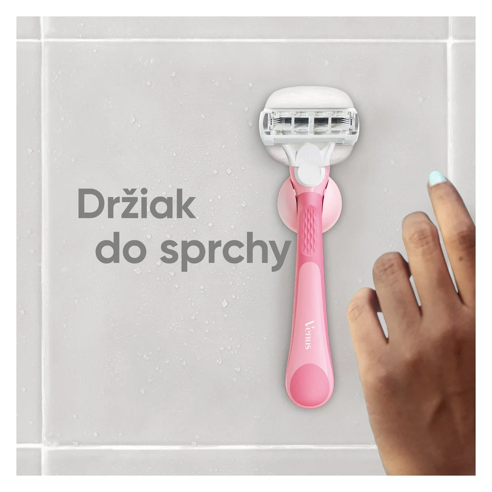 Xmass set Gillette Venus ComfortGlide Miami holiaci strojček, 3 hlavice + držiak sprchy 1 set
