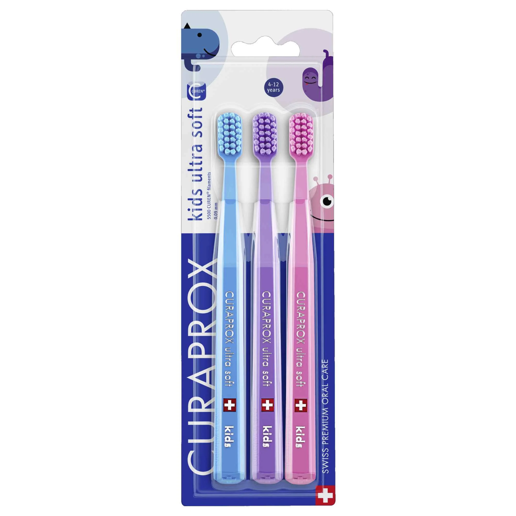 CURAPROX CS 5500 KIDs 3-balenie 1×3 ks, detské zubné kefky