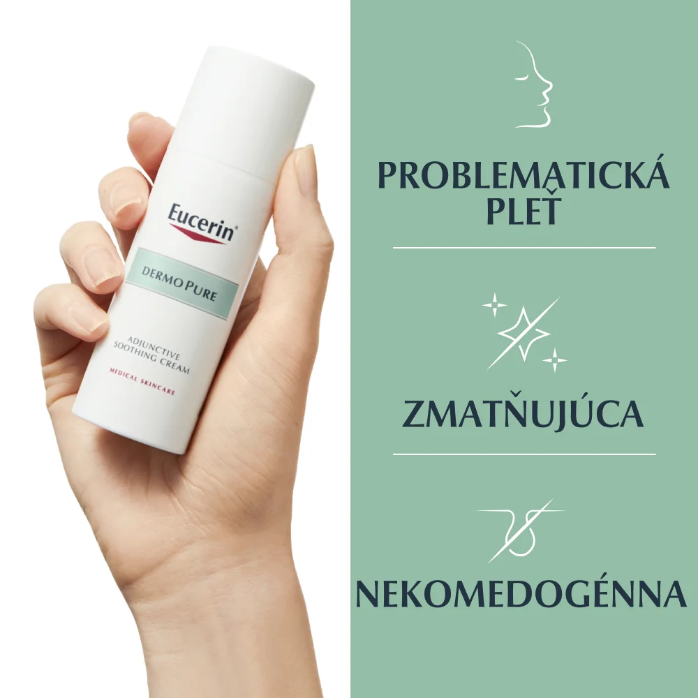 Eucerin DERMOPURE zmatňujúca emulzia 1×50 ml, problematická pleť