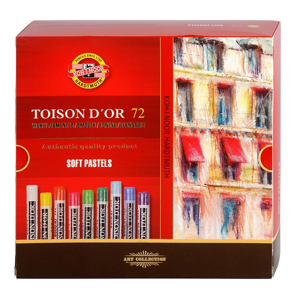 TOISON D´OR 8517/72 umelecké prašné kriedy súprava 72 ks