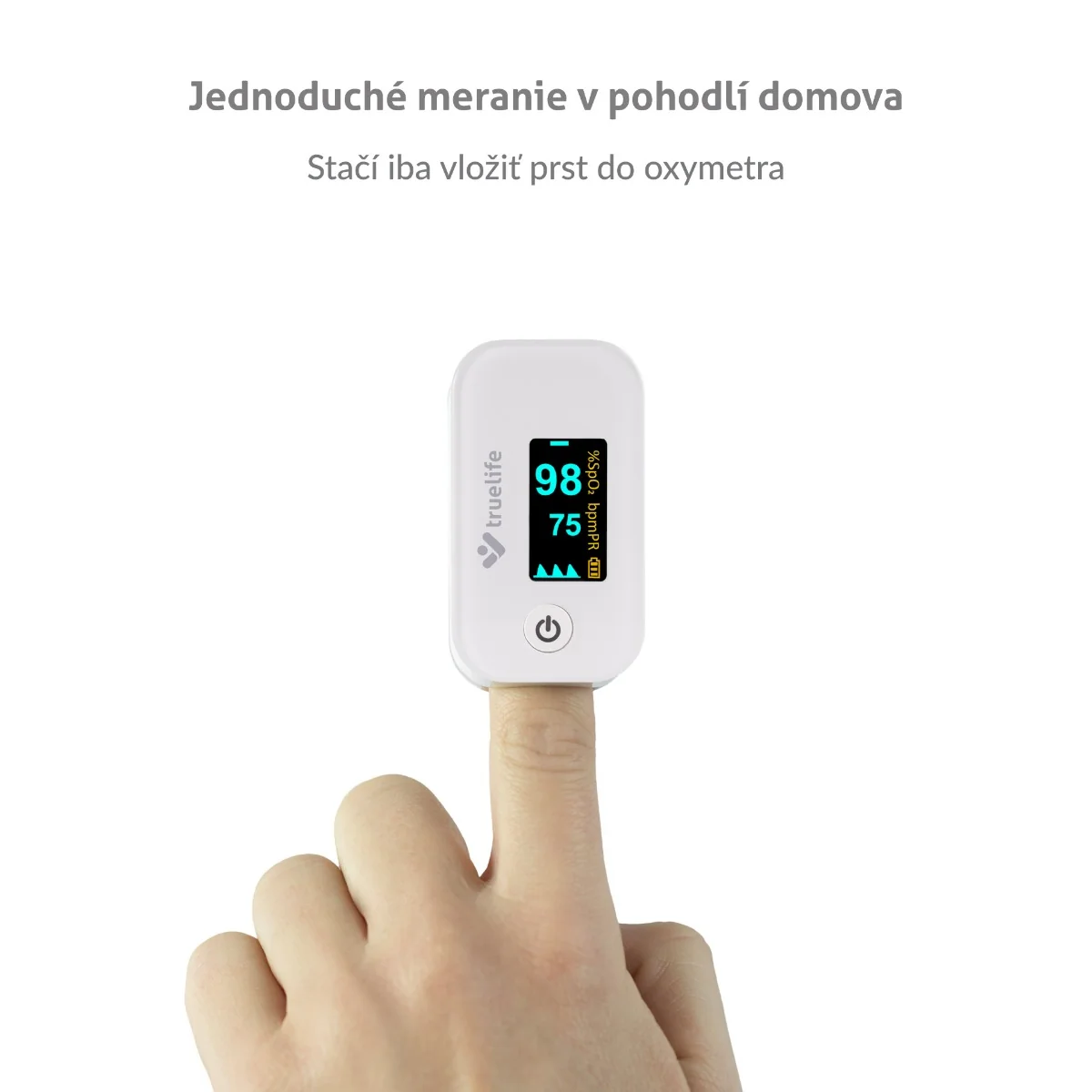 TrueLife Pulzný oxymeter X3 1×1 ks, pulzný oxymeter