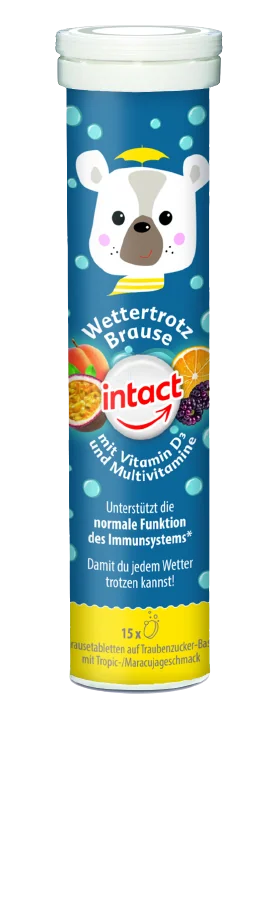 INTACT OTUŽILÝ MEDVEĎ šumivé tab. MULTIVIT. vit.D3 15 ks