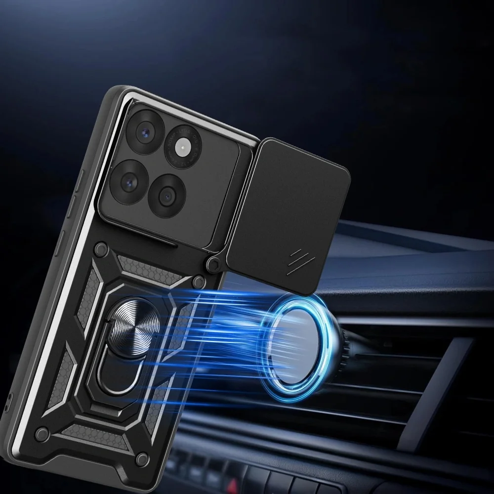 Tech-Protect Camshield kryt na Motorola Edge 60 Fusion, čierny