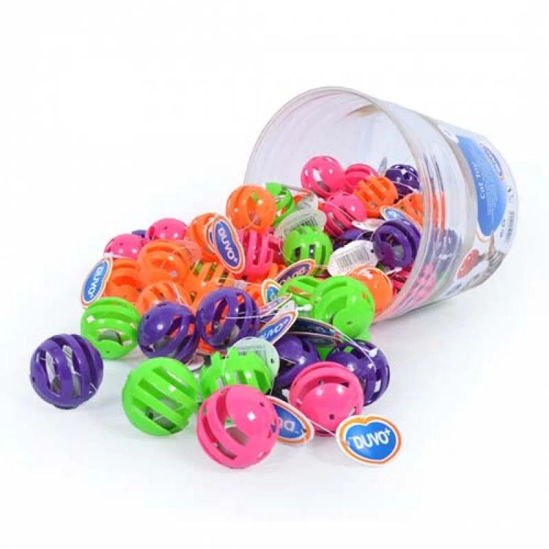 DUVO+ Plastová loptička s rolničkou 4cm 1ks