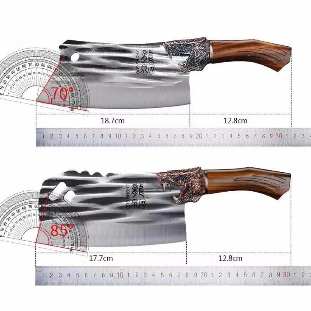 Kuchynský sekáčik s ergonomickou rukoväťou 1 ks, hnedá
