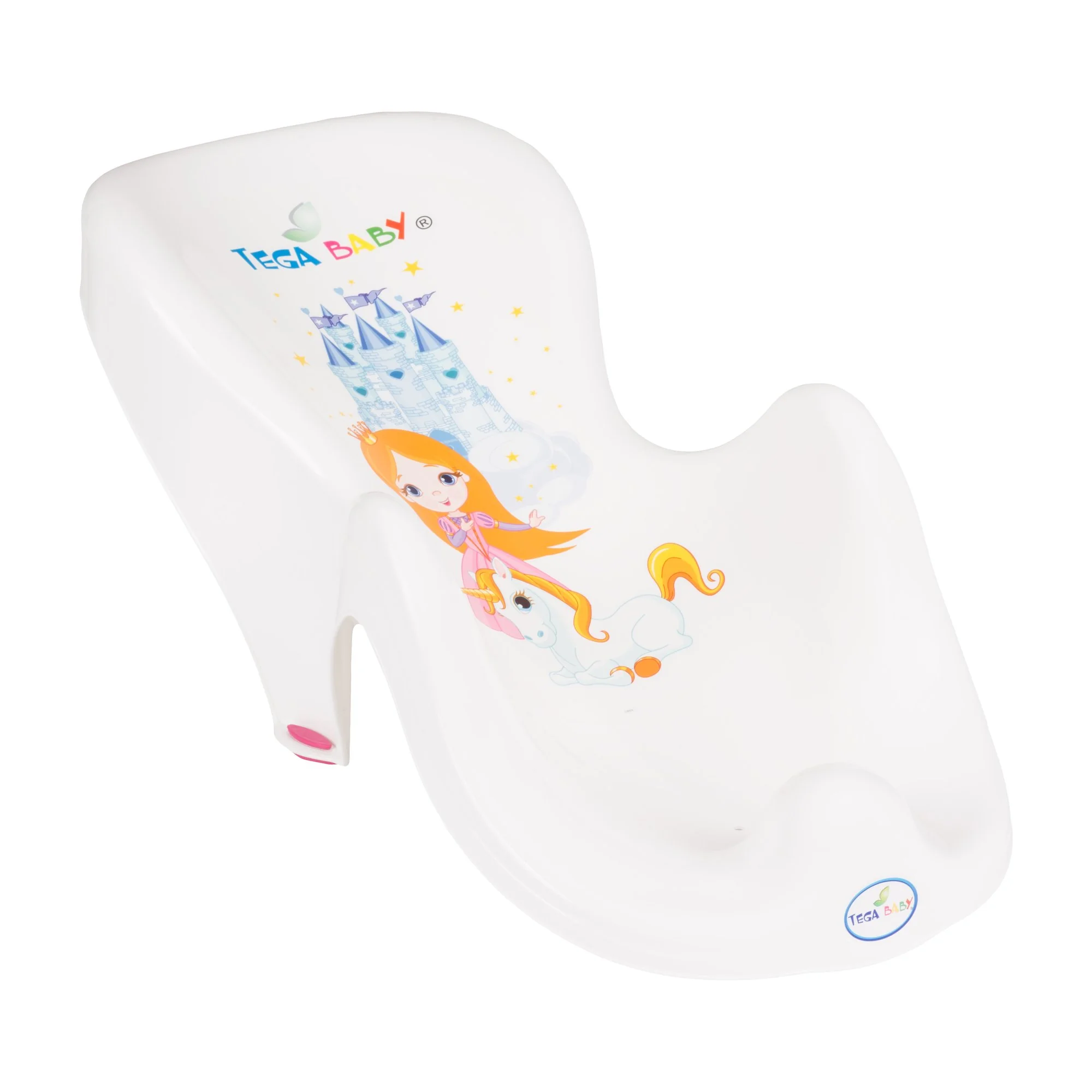 TEGA BABY Podložka do vane Little Princess biela