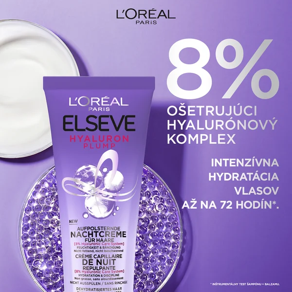 L´Oréal Paris Elseve Hyaluron Plump Nočný vyplňujúci krém 1×200 ml, nočný krém
