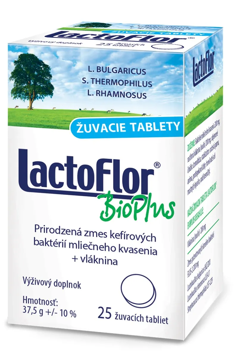 LactoFlor BioPlus žuvacie tablety