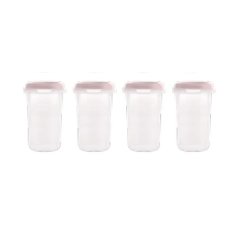 Miniland Terra nádoby na uskladnenie stravy 4x330 ml, ružové