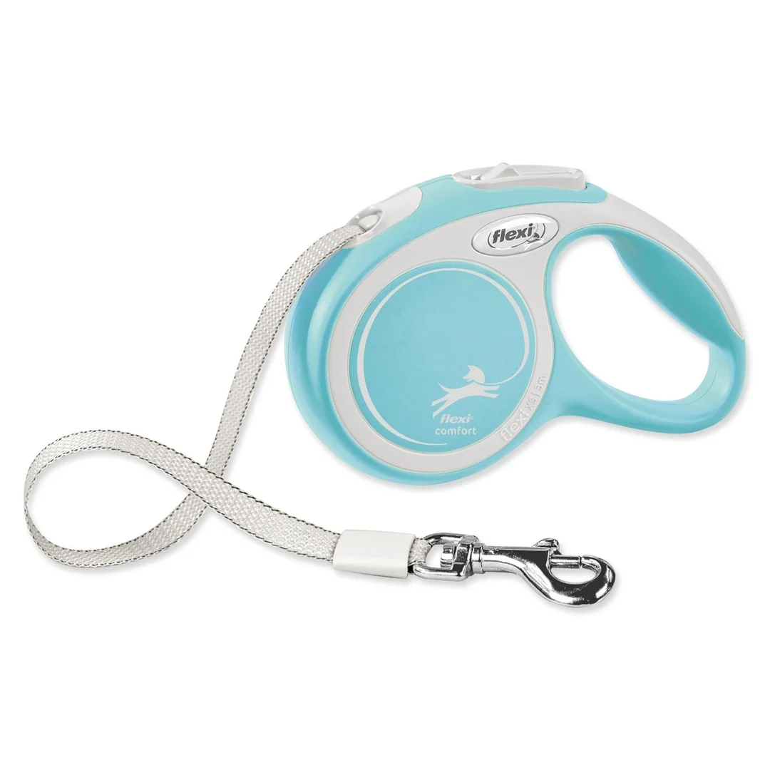 flexi New Comfort XS popruh 3m svetlo modrá do 12kg