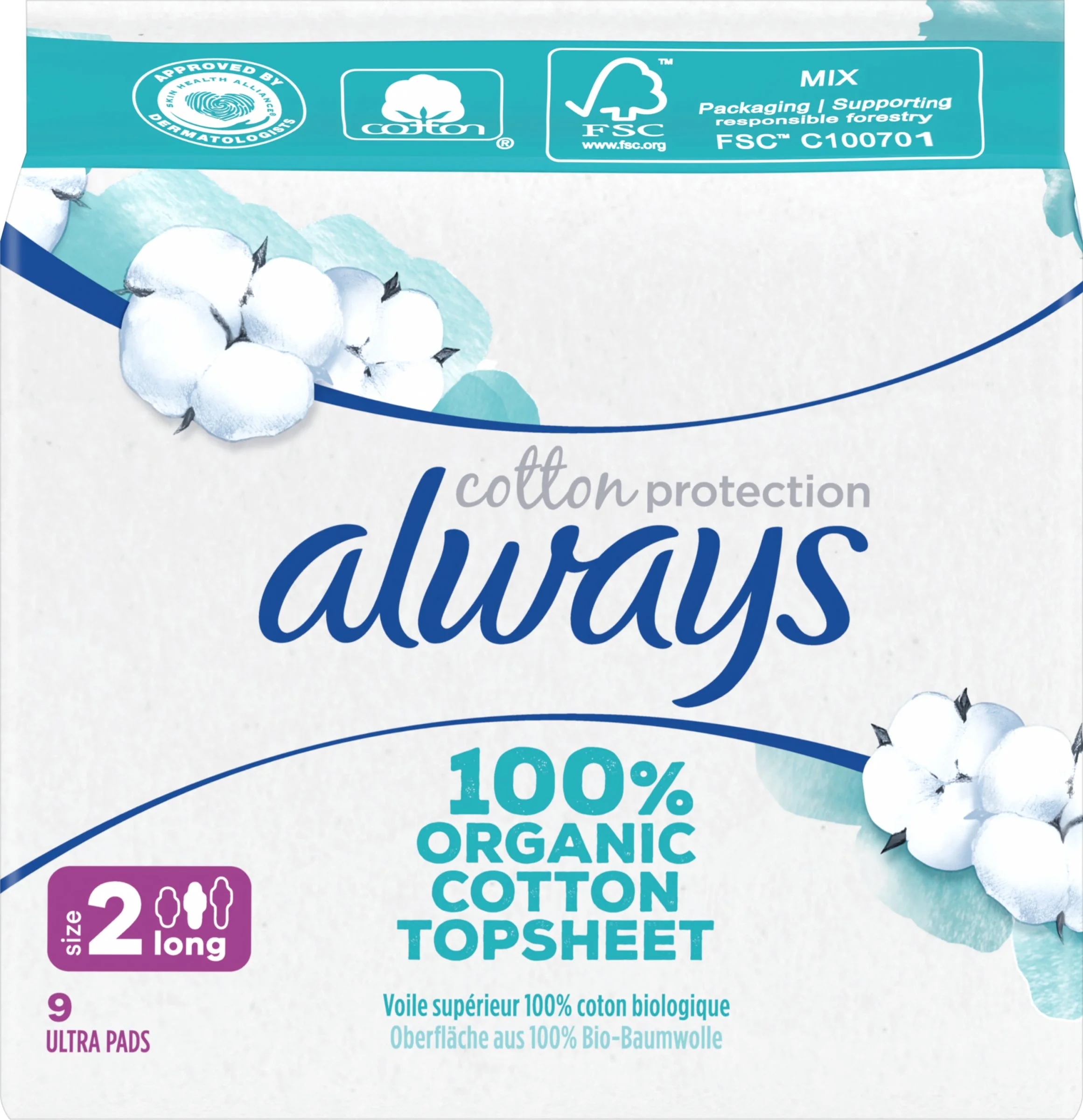Always Cotton 9ks Maxi 1×9 ks, vložky