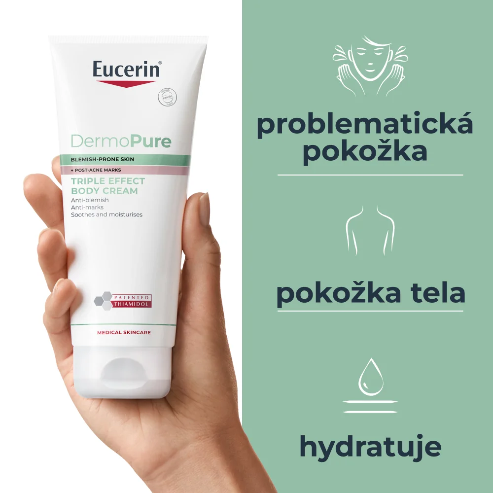 Eucerin DERMOPURE Telový krém s trojitým účinkom 1×200 ml, telový krém
