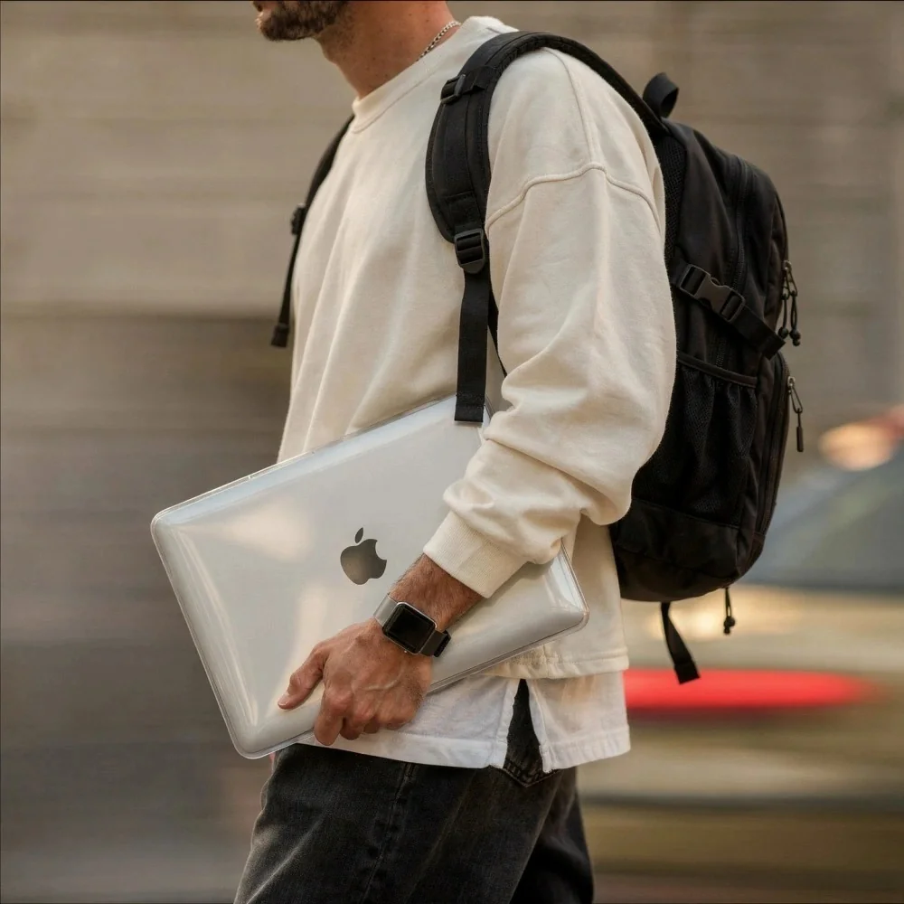 Tech-Protect Softshell kryt na MacBook Neo 13'' 2026. priesvitný