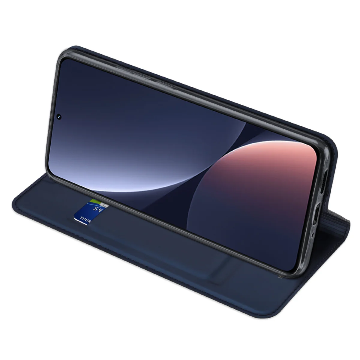 Dux Ducis Skin Pro knižkové kožené puzdro na Xiaomi 13 modré