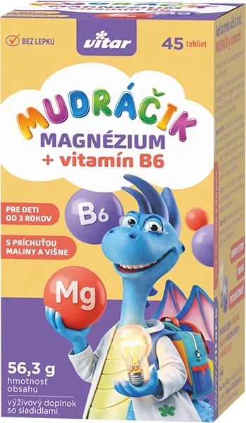 VITAR MUDRÁČIK Magnézium + B6 45 tbl