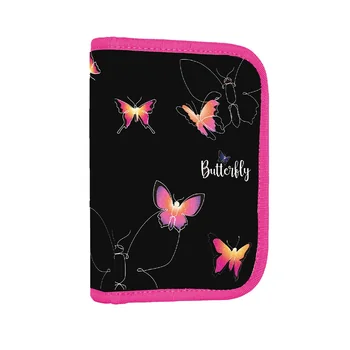 Jednopatrový peračník s 2 chlopňami OXY NEXT Butterfly prázdny, motýle