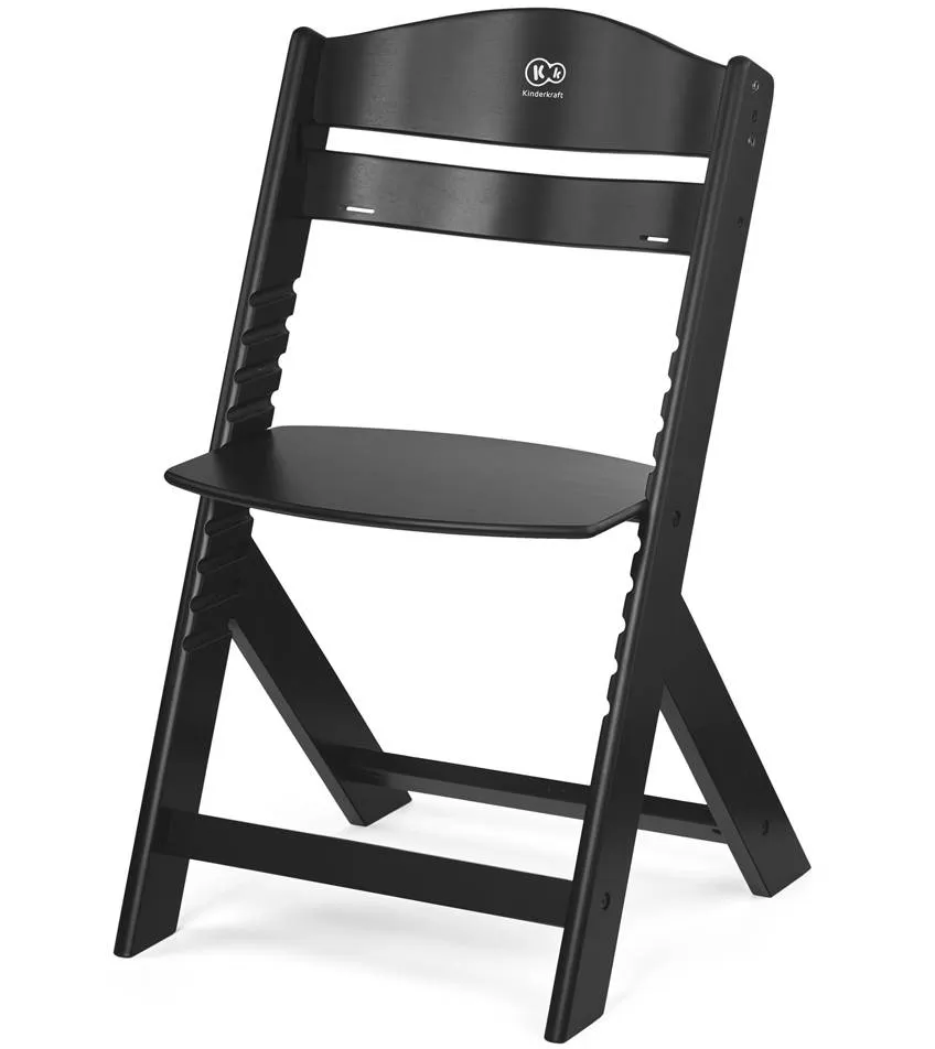 KINDERKRAFT SELECT Stolička jedálenská Enock Black, Premium 1×1 ks, stolička