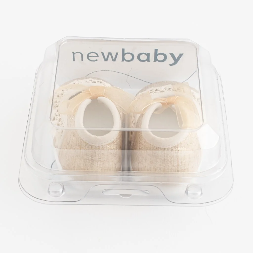 Dojčenské krajkové capačky New Baby hnedá 12-18 m 12-18 m,