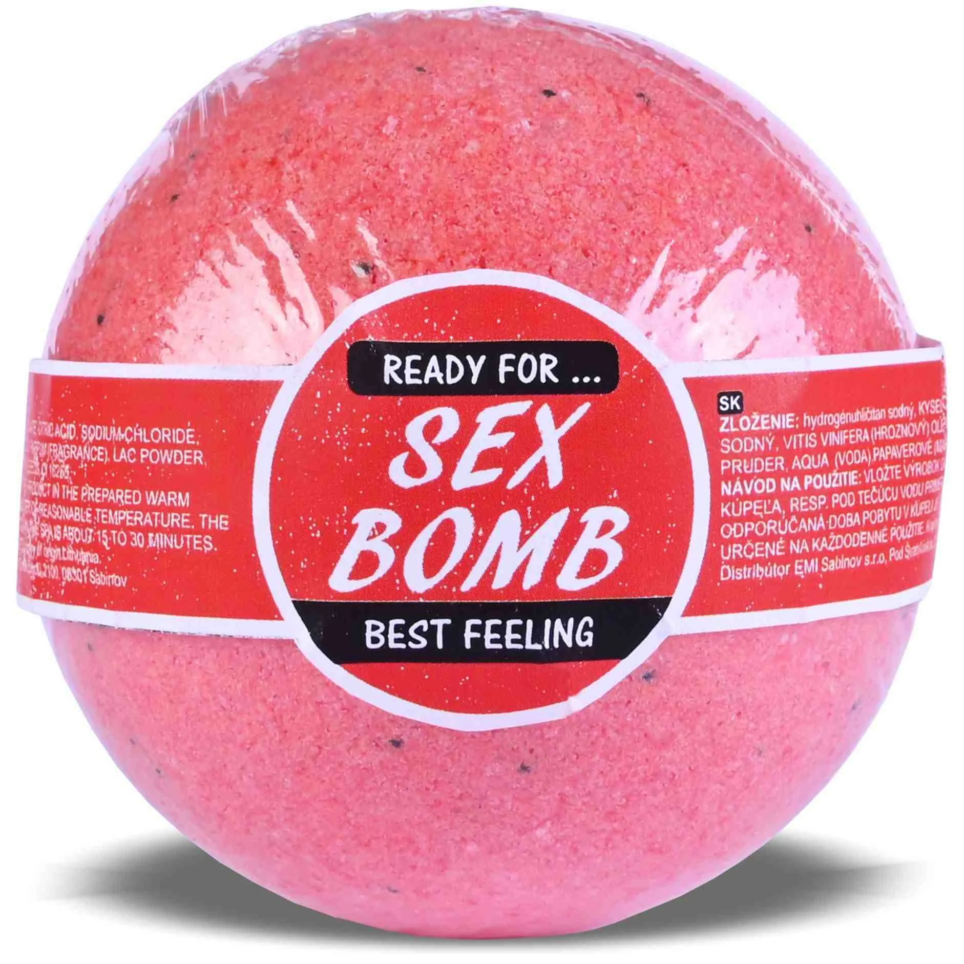 EMI Bomba do kúpeľa Sex Bomb jahoda 120 g 1×1 ks, bomba do kúpeľa