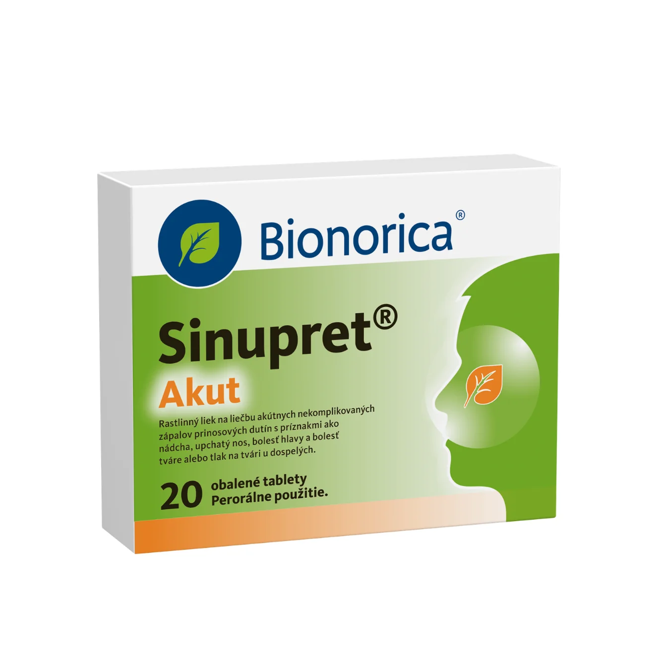 Sinupret Akut 1×20 tbl, liek na hustý hlien