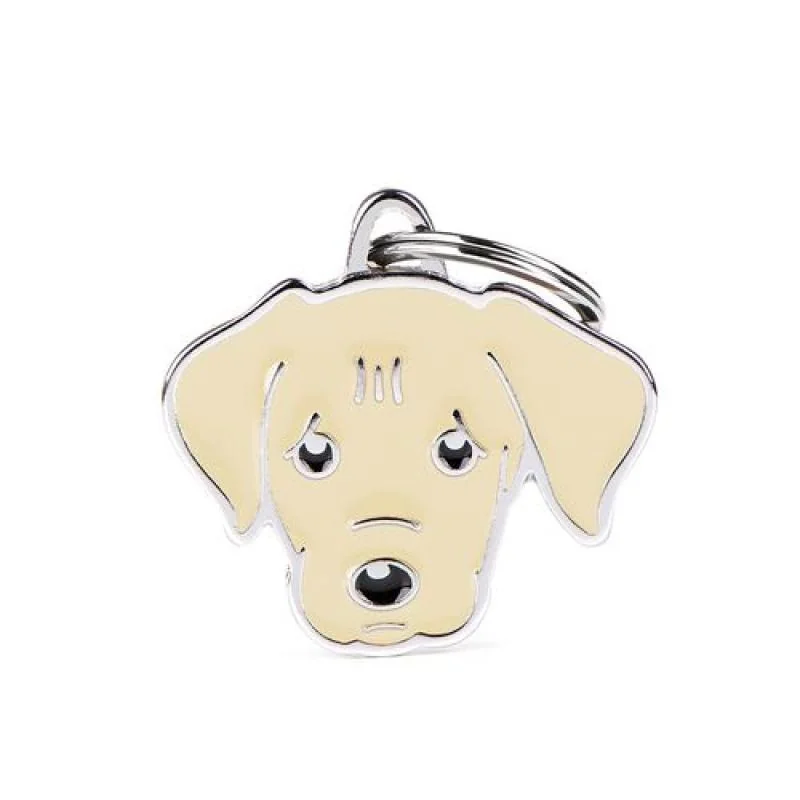 MF YELLOW LABRADOR 2,6x3,3cm gravírovateľný prívesok