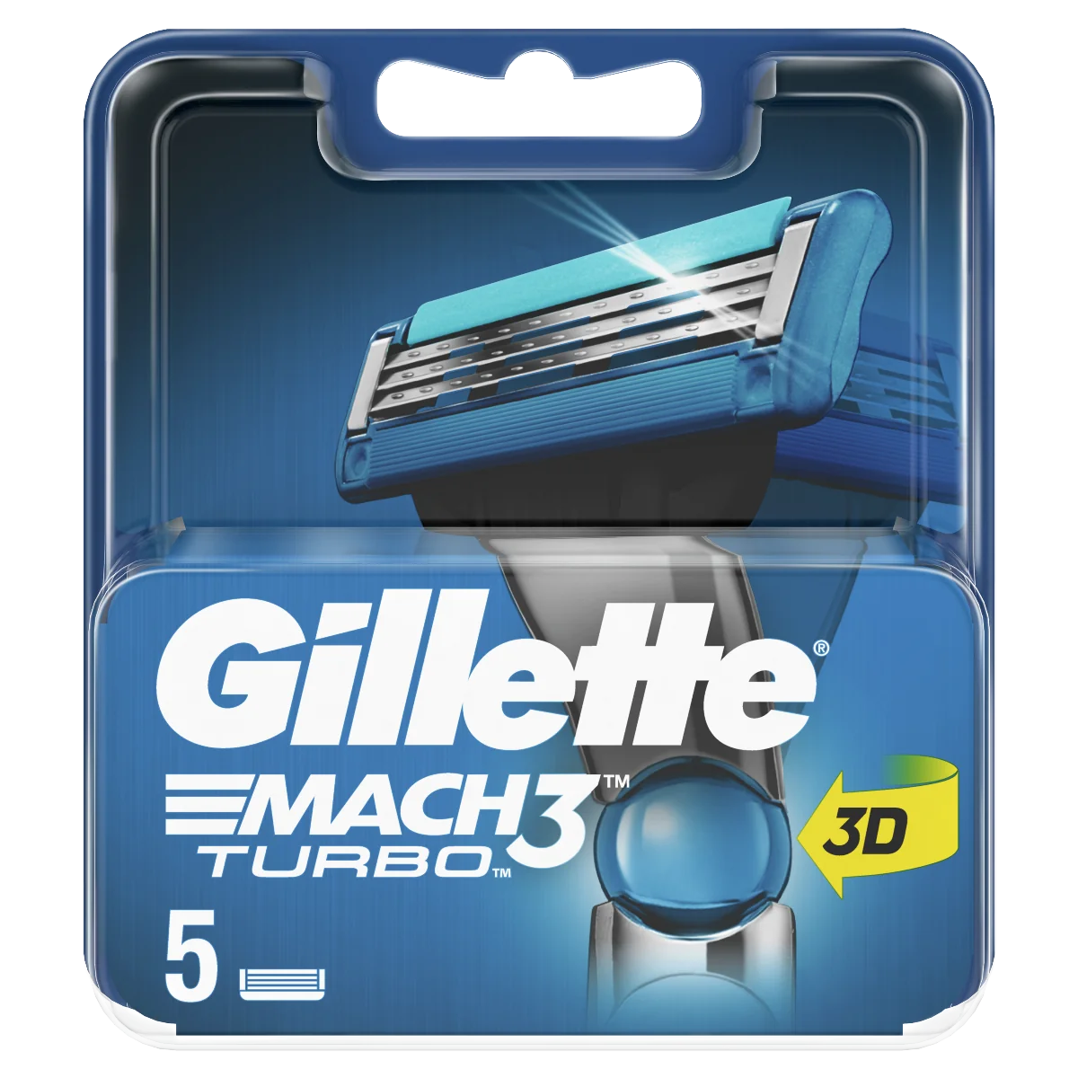 Gillette Mach3 Turbo 3D 5 NH 1×1 set
