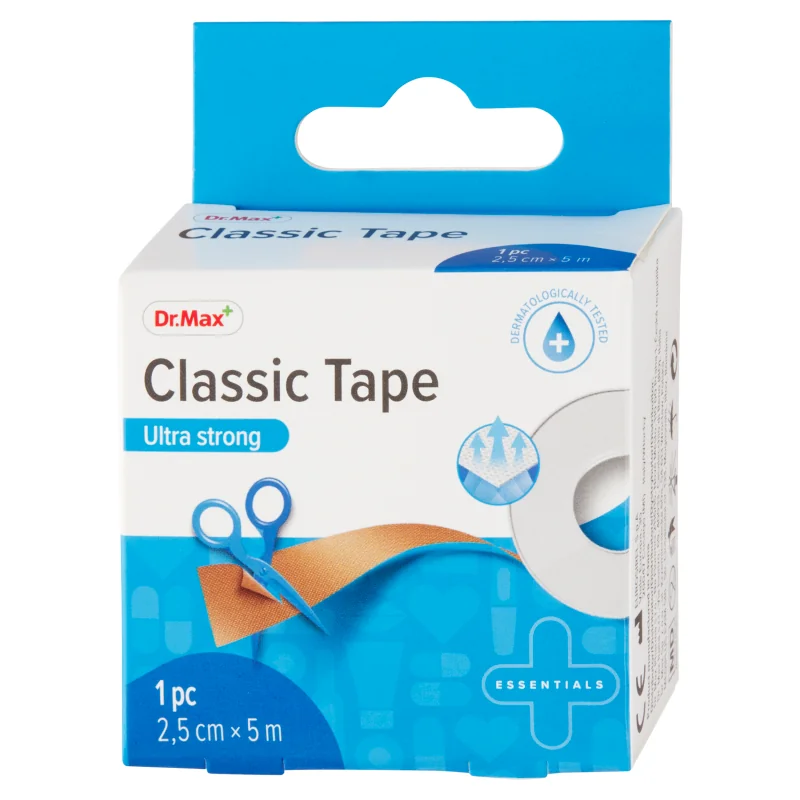 Dr.Max Classic Tape elastická páska na cievke, 2,5 cm x 5 m 1x1 ks