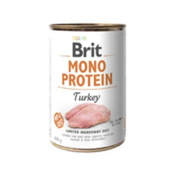 Brit Konzerva Mono Protein Turkey 400g 1×400 g, krmivo pre psy