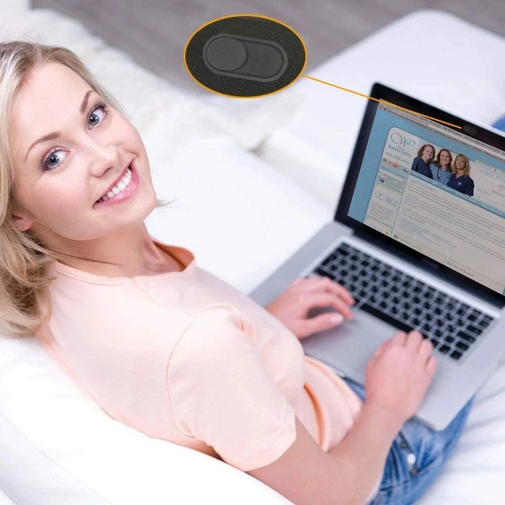 Tech-Protect Cam Fit 3x ochranný kryt na webkameru pre notebooky, čier ny