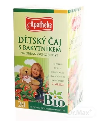 APOTHEKE BIO SELECTION DETSKÝ ČAJ S RAKYTNÍKOM 20×1,5 g (30 g), detský čaj