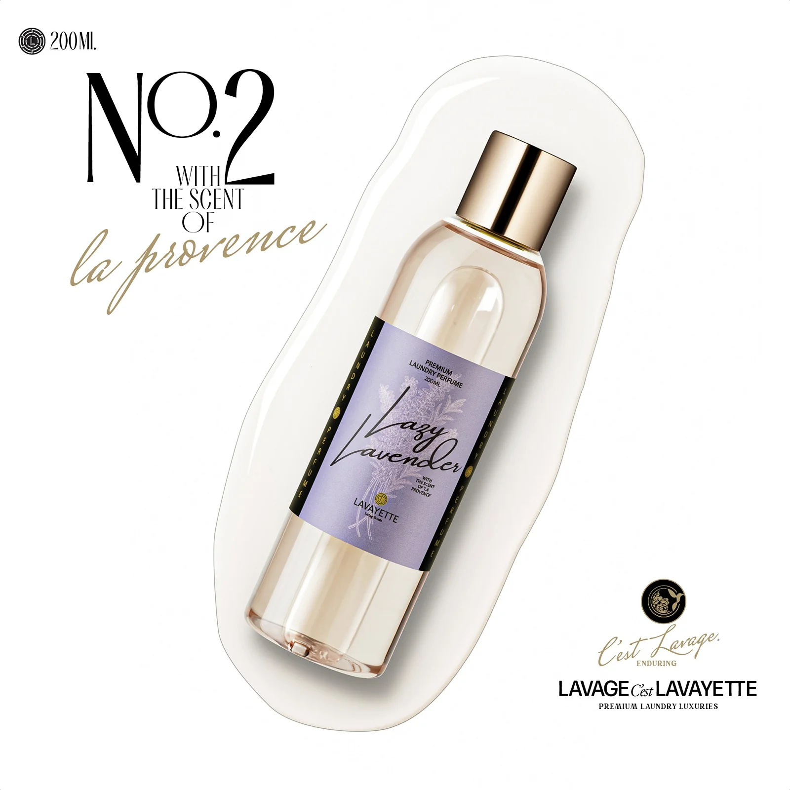 Parfum do prania Lazy Lavender 02 s vôňou levandule - 200ml