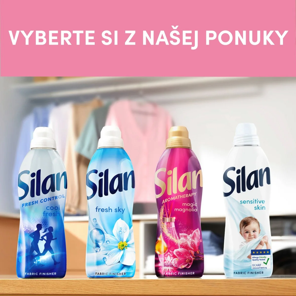 Silan aviváž Derma & Care 50 praní, 1,1 l 1×1100 ml, aviváž