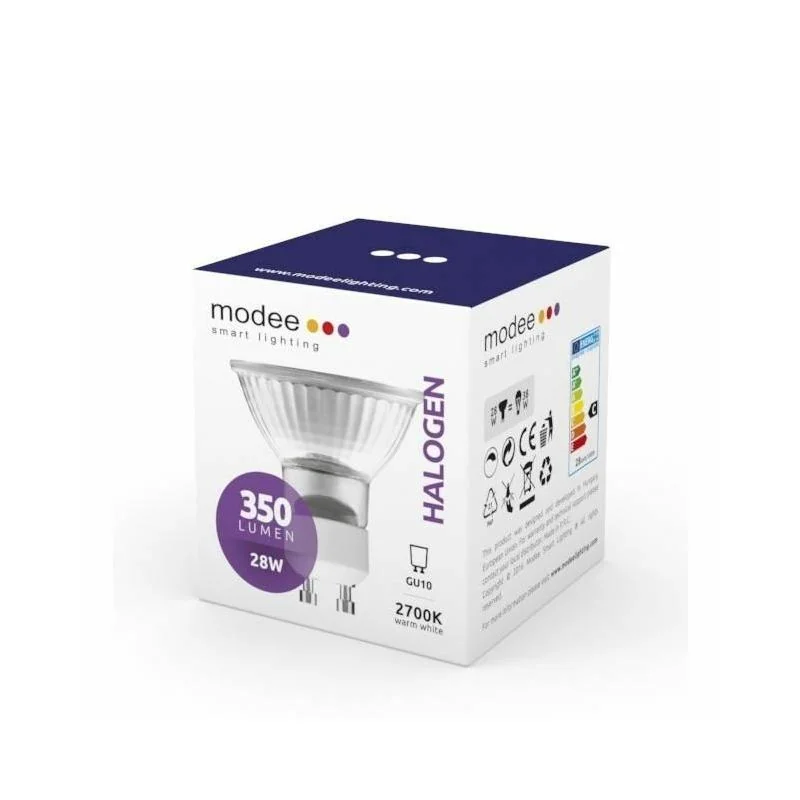 Modee halogenová žiarovka GU10 28W teplá biela