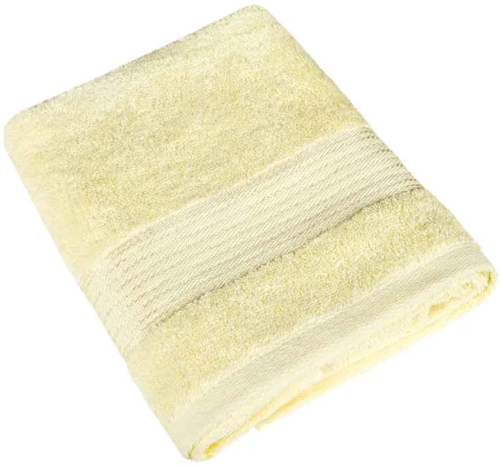 Froté osuška Kamilka prúžok 450g 17/04 svetlo žltá 70x140cm 1×1 ks, osuška